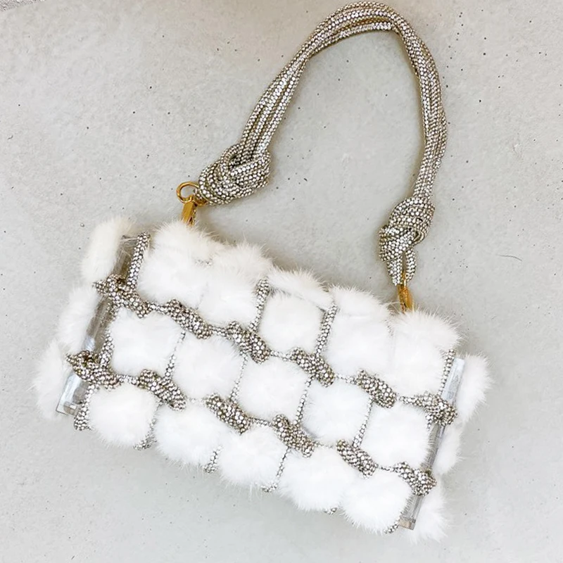 Женские плюшевые вечерние сумки для женщин Роскошные Дизайнерские Сумочки
