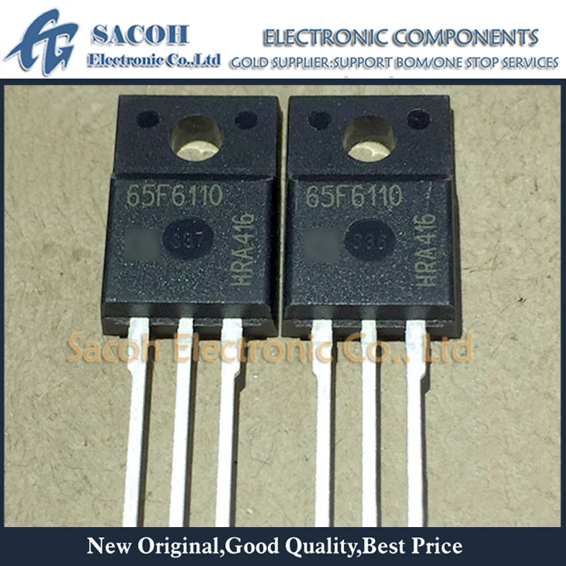 

10Pcs IPA65R110CFDA or IPA65R110CFDA or 65F6110A or 65F6110 TO-220F 31.2A 650V Power MOSFET Transistor