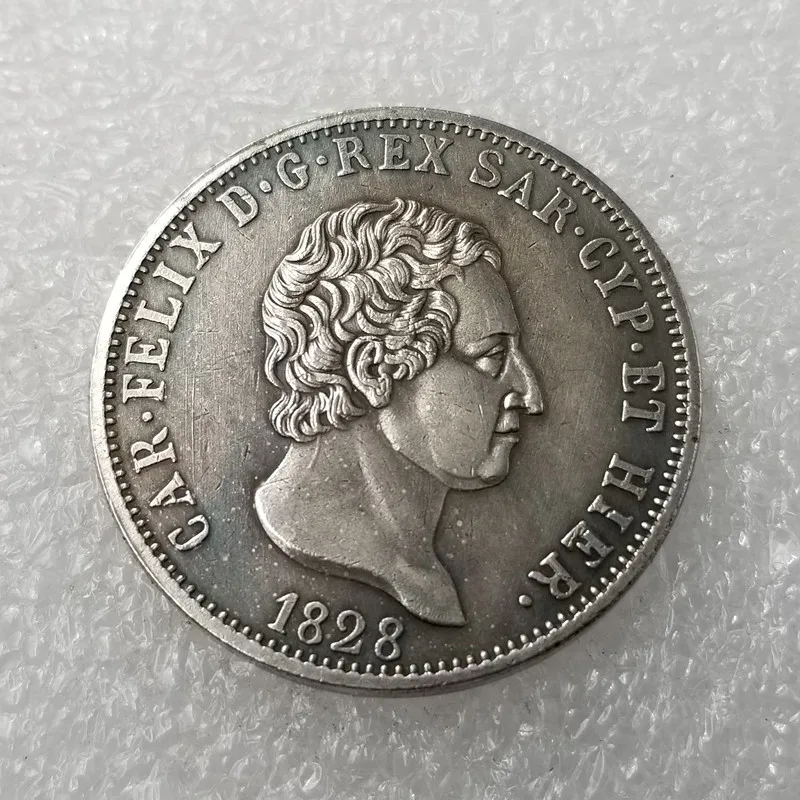 

Коллекционные монеты 1828, Италия, оптовая продажа, украшение для дома, волшебная монета, домашний декор для комнаты, рождественские подарки #...