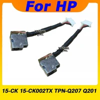 20 100pcs new laptop dc power jack cable for hp 15 ck 15 ck002tx tpn q207 q201 charging port connector