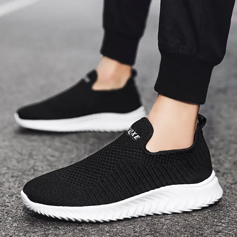 

Men's Sport Shoes Running Shoes Husband Schue Sports For Man Loafers Men's Black Sneakers Without Lacing Tennis Classics 203D