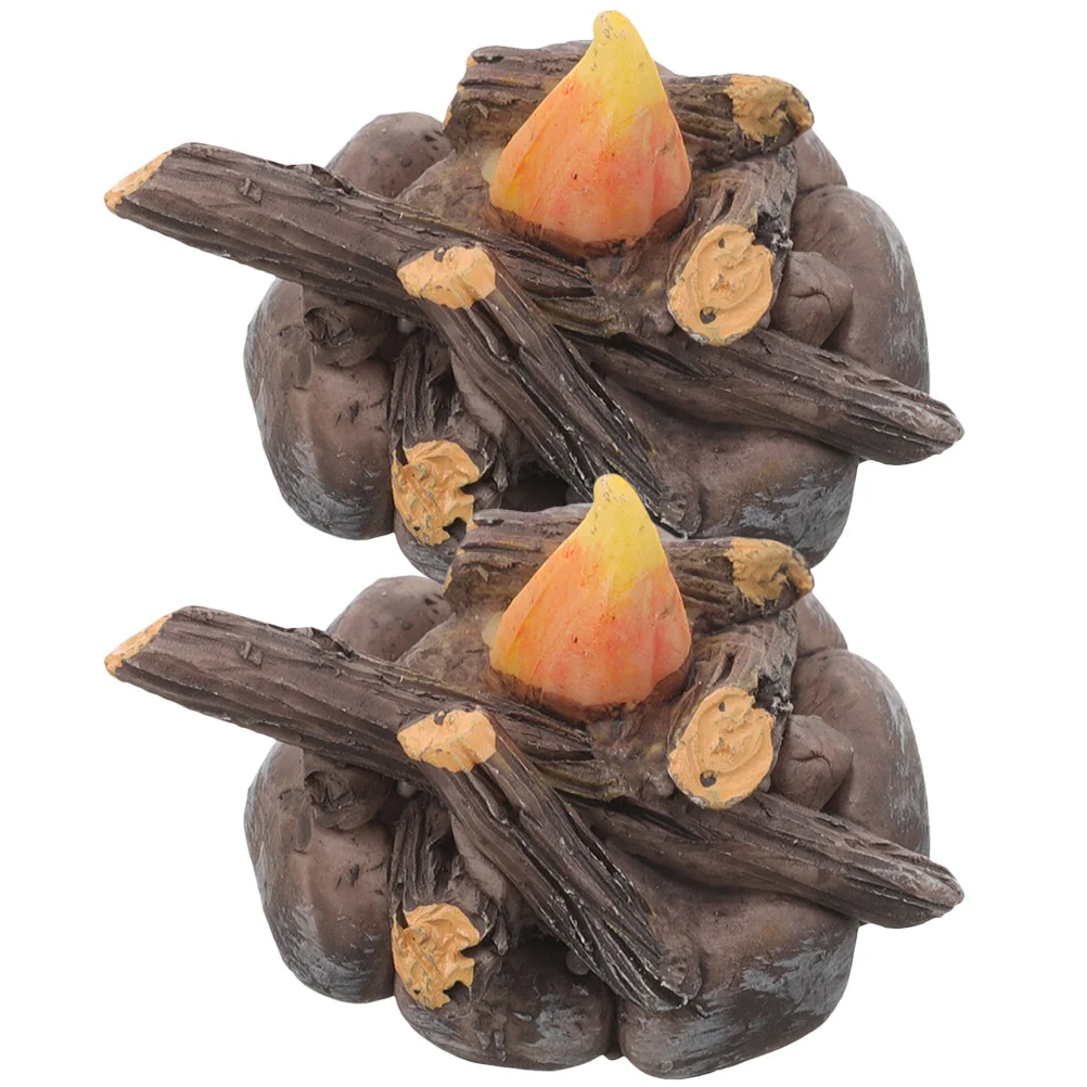 Микро-пейзаж поддельные украшения игрушки для костра из смолы фотоаксессуары