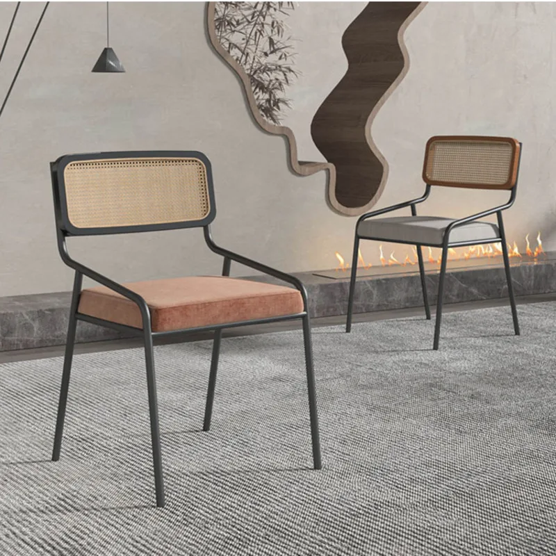 Leisure Cafe Soft Chair Home Back Chair Modern Simple Antique Office Chair Kitchen Stool