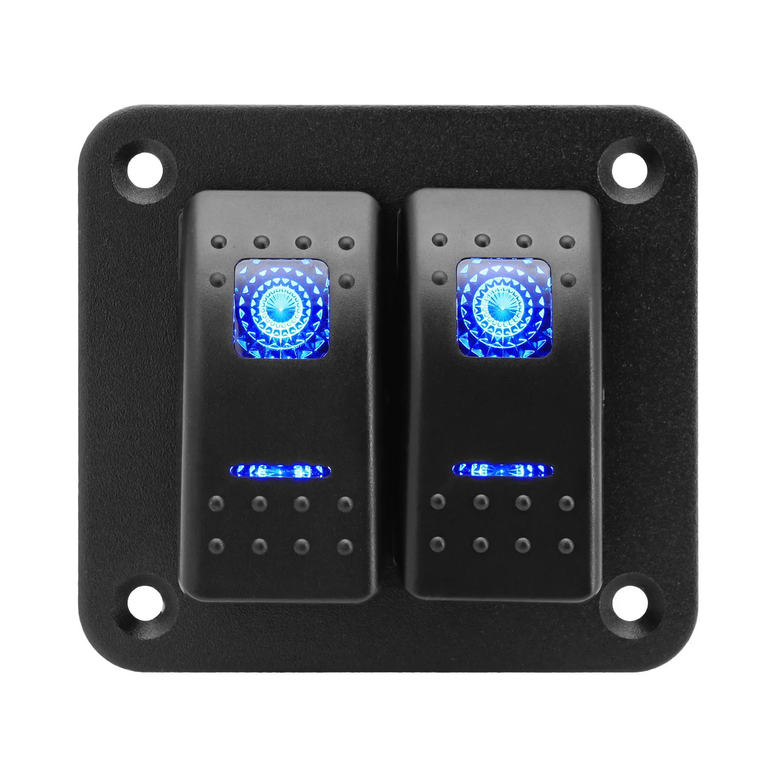 

4-бандовый тумблер управления с USB-зарядным устройством, панель автомобильного переключателя, розетка прикуривателя, автоматический выключатель для автомобиля, лодки, кемпера, морского автофургона 12 В