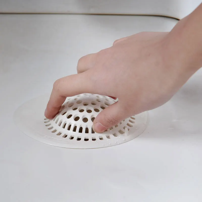 

Hair Catcher Durable Silicone Hair Stopper Shower Drain Covers Easy to Install and Clean Suit for Bathroom Bathtub