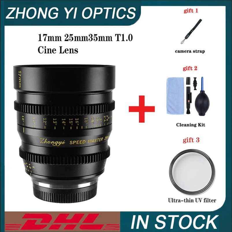

Zhongyi 17mm 25mm 35mm 50mm T1.0 Cine Lens Manual Focus For M43 Mount Olympus Panasonic BMPCC 4K 6K G5 GX7 GX8 E-M5 EPM2 PEN-F