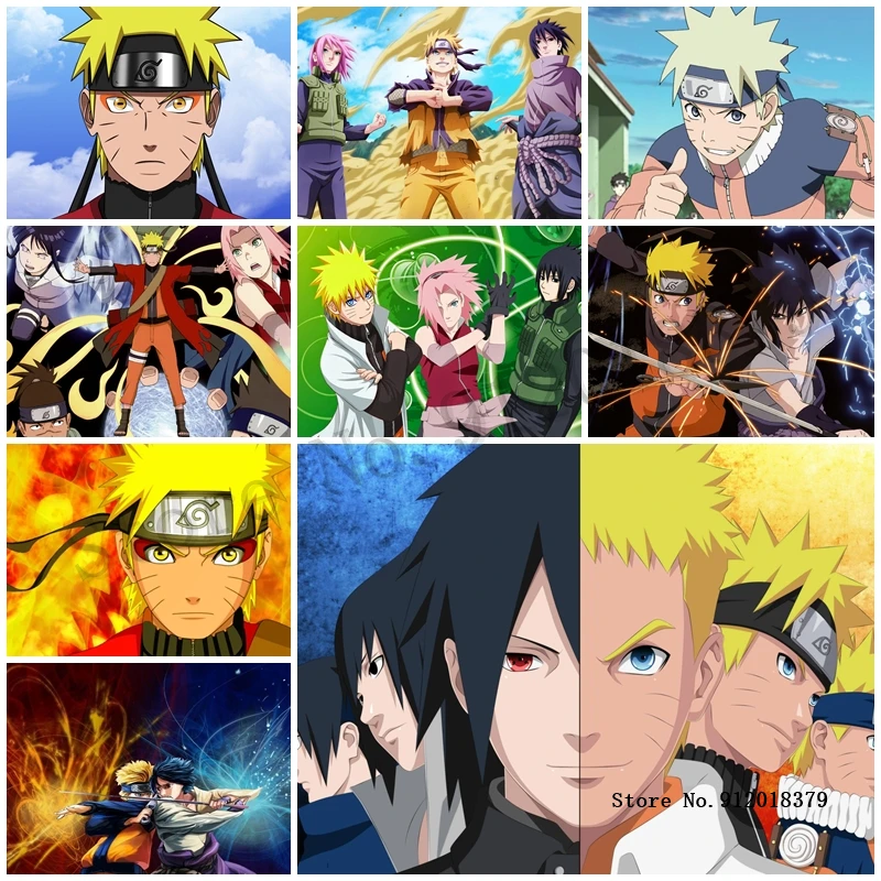 

5D Diy Diamond Painting Anime Naruto Uzumaki Haruno Sakura Nursery Mosaic Embroidery Rhinestone Cross Stitch Kit Home Decor Gift