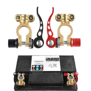 1 пара клеммы автомобильного аккумулятора 12 В автоматический разъем для аккумулятора клеммный адаптер для аккумулятора медные зажимы зажим винт