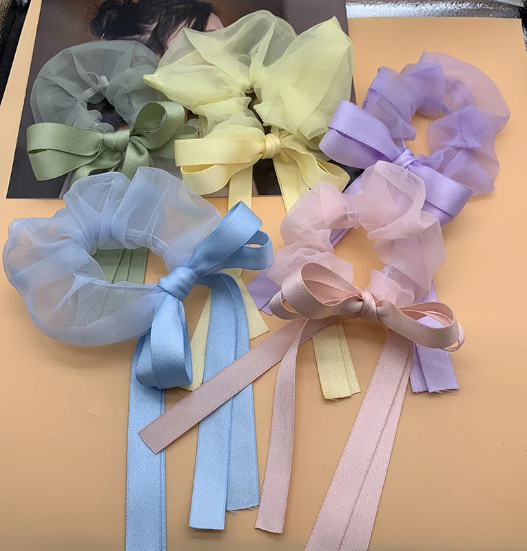 

Модное тканевое кольцо для волос с бантом, резинка для волос для женщин и девушек, Женская лента для волос с бантом, аксессуары для волос