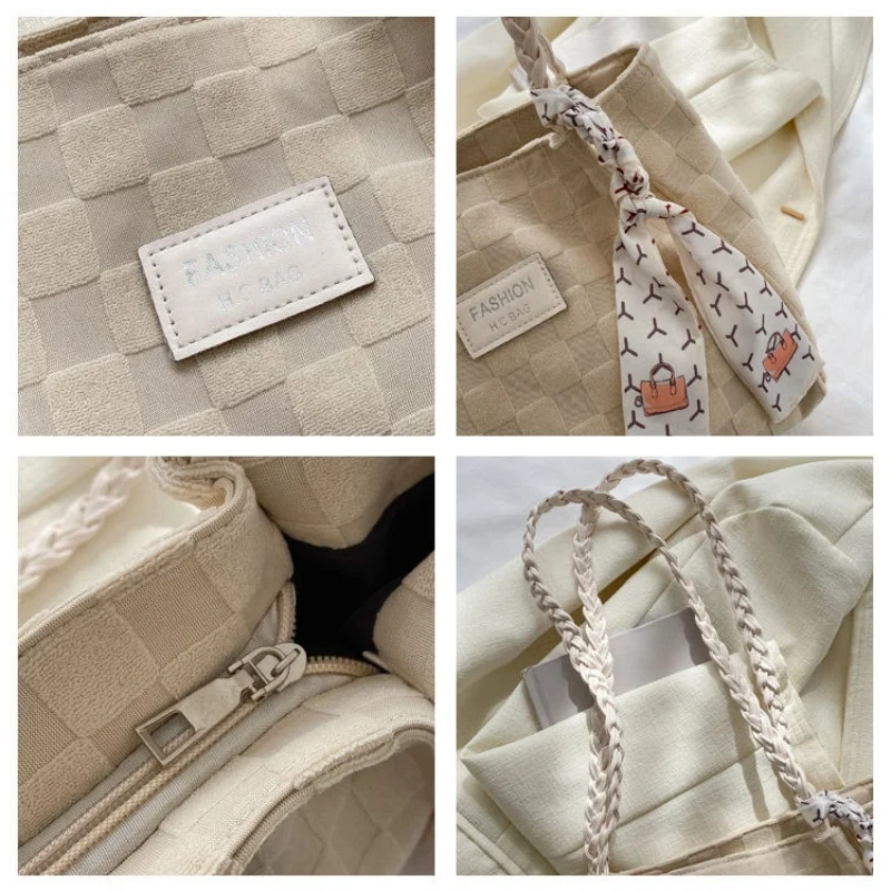 Новая вместительная сумка Женская Повседневная универсальная Холщовая Сумка