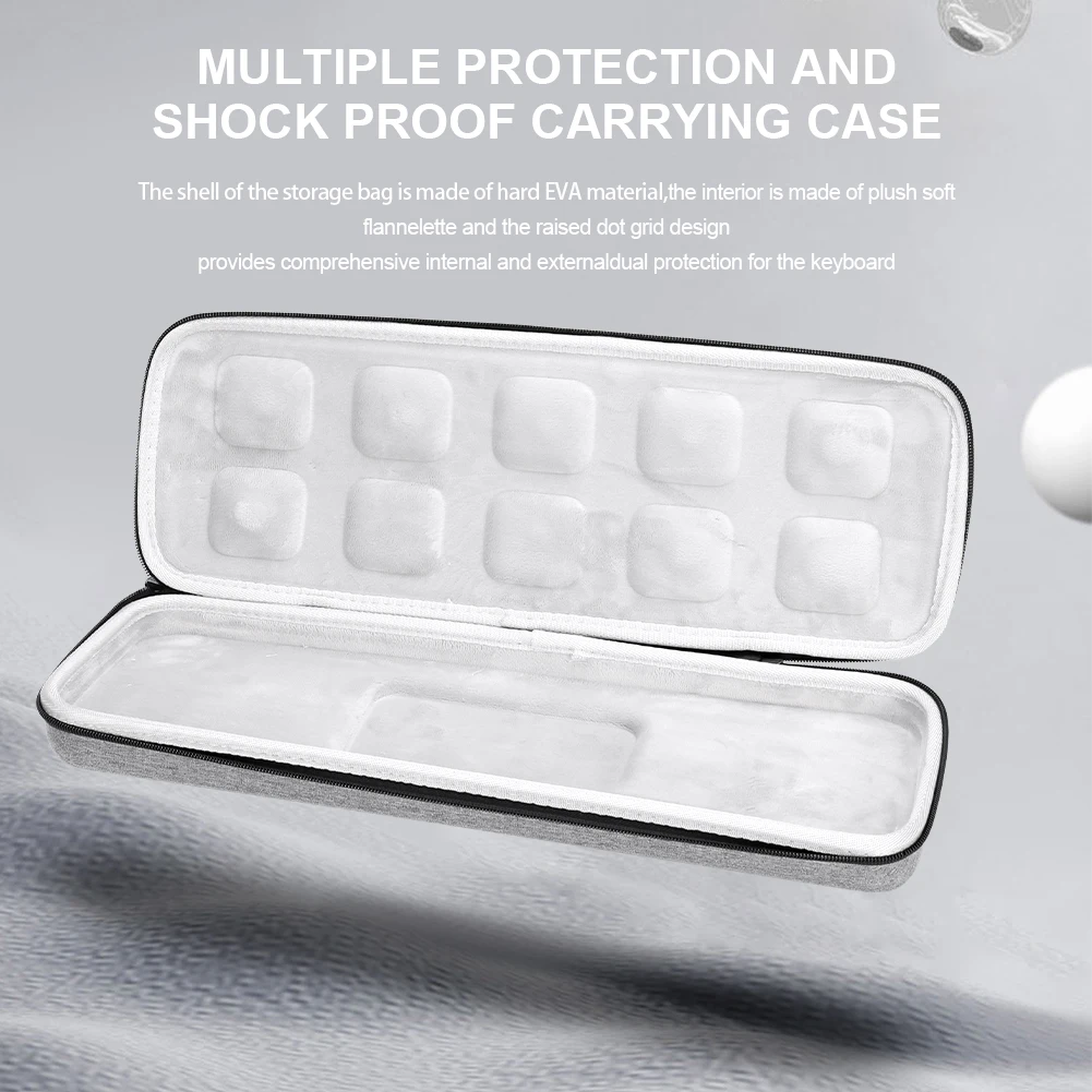 

Жесткий чехол, сумка для хранения с двойной молнией, сумка для хранения беспроводной клавиатуры, портативные аксессуары для Logitech MX Mechanical Mini