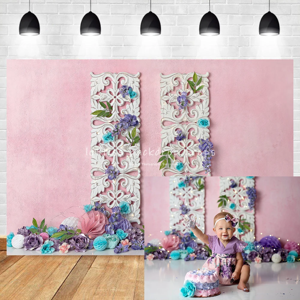 

Весенний сад розовая стена декорации дети ребенок торт разбивать День Рождения фотография девочка дети девочка цветочный Декор Фон