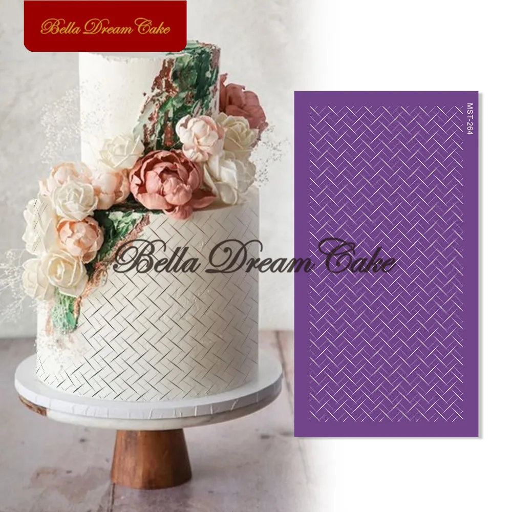Решетчатая переплетённая форма для рукоделия Королевский крем помадная ткань