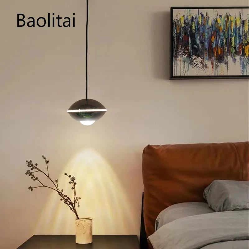 

Nordic Small Globe Pendent Lamp Flexible Wire 12W 110V 220V Modern Simple Light Luxury Creative Bedroom Bedside Bar Long Line