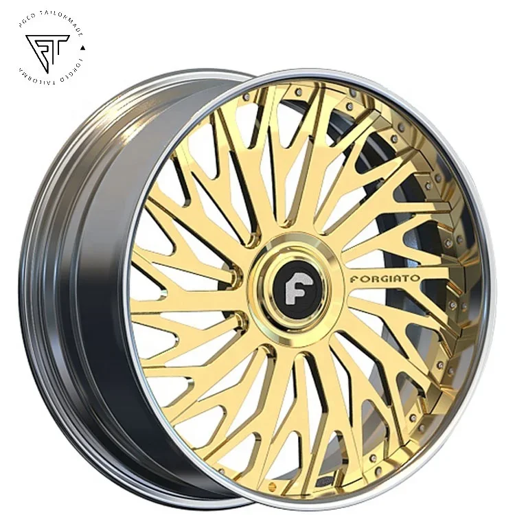 Алюминиевые 5X127 пользовательские диски Forgiato хромированные глубокие вогнутые 26