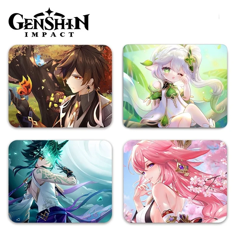 

Большой ударопрочный коврик для мыши Mausepad Genshin, Игровые ноутбуки, геймерский коврик для клавиатуры, аксессуары для настольного компьютера, подарки для детей и взрослых