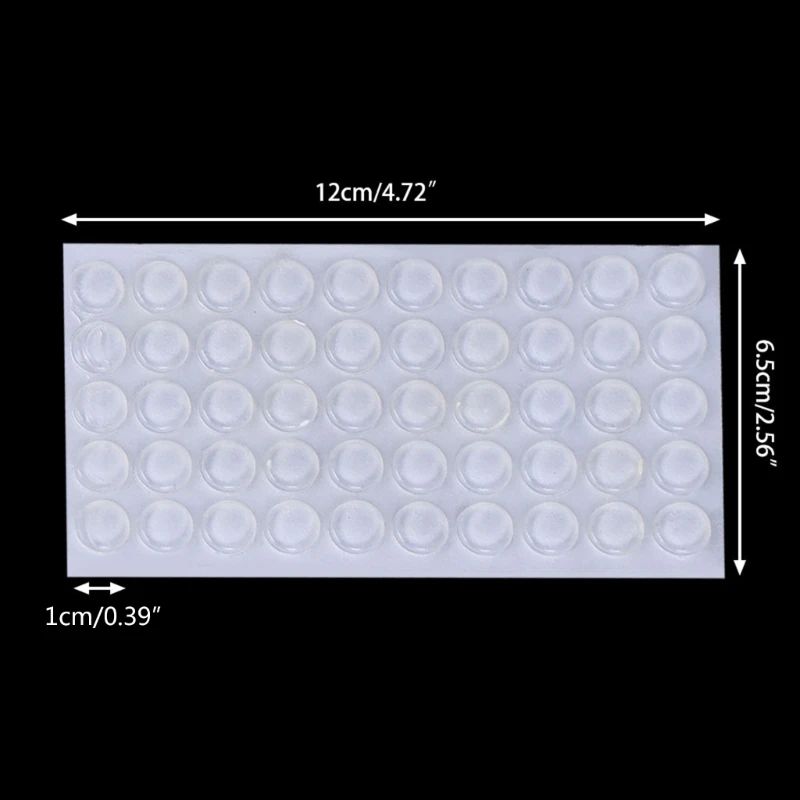 50 шт. дверные стопоры силиконовые самоклеящиеся бамперы для шкафа буферная