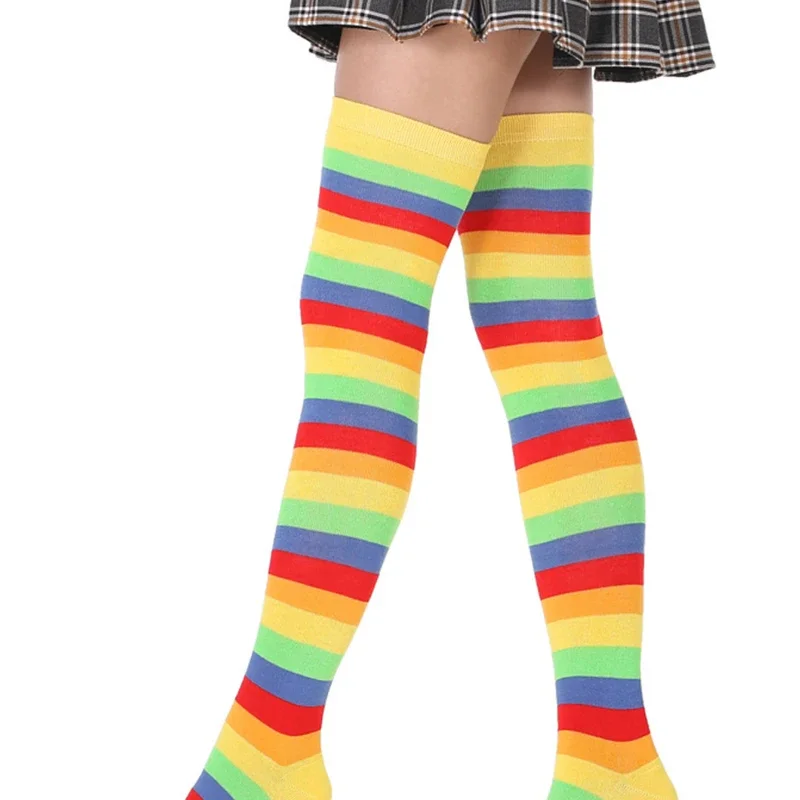 1 пара радужных женских костюмов до колена на Хэллоуин всесезонные универсальные