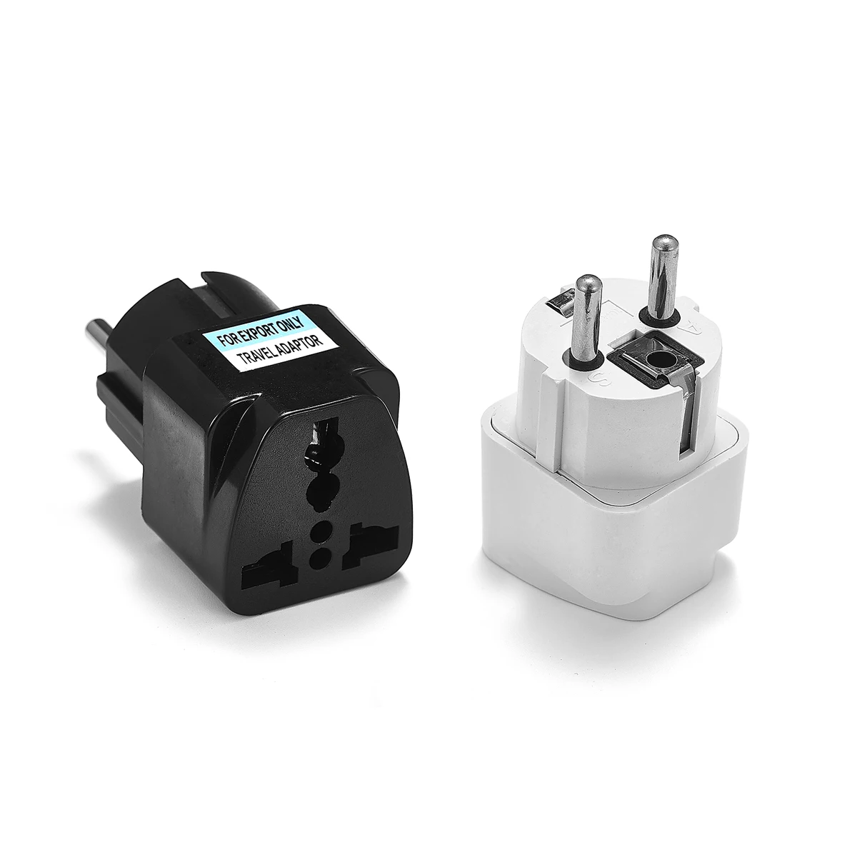 Us America Uk British To Euro European Korea Russia Spain Travel Adapter 2pin Ac Converter Power Plug