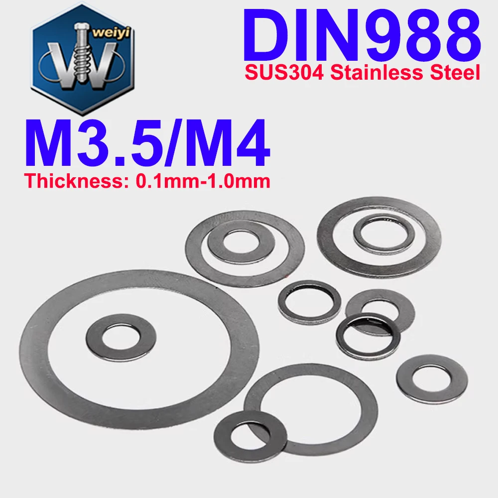 

Weiyi регулировочные шайбы из нержавеющей стали M3.5 M4