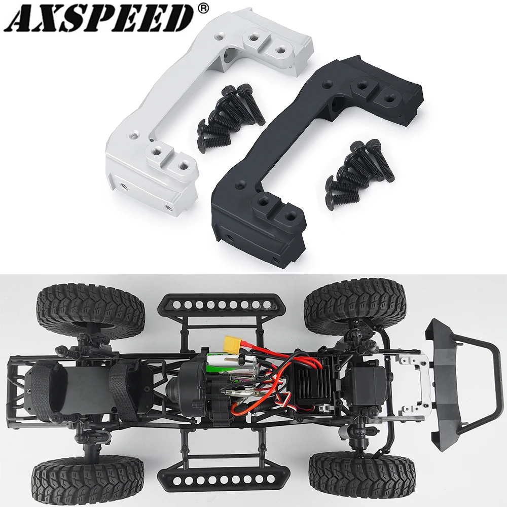 

AXSPEED передний направляющий бампер сервопривод подставка для 1/10 RC Crawler Axial SCX10 II 90046 90047 Wrangler обновленные детали