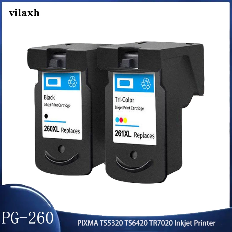 

PG-260 PG-261 Compatible Ink Cartridge For Canon PG 260 261 PG260 PG261 PIXMA TS5320 TS6420 TR7020 Inkjet Printer