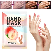 peach soft moisturizing hand mask hydrating whitening hand skin care spa gloves anti aging wrinkle exfoliating remove dead skin