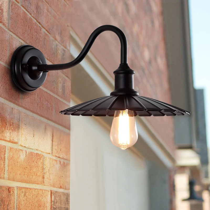 

Outdoor Balcony Lamp Fixture Sconces Wall Waterproof Corridor For Courtyard Light Lighting Doorway Industrial Vintage Garden