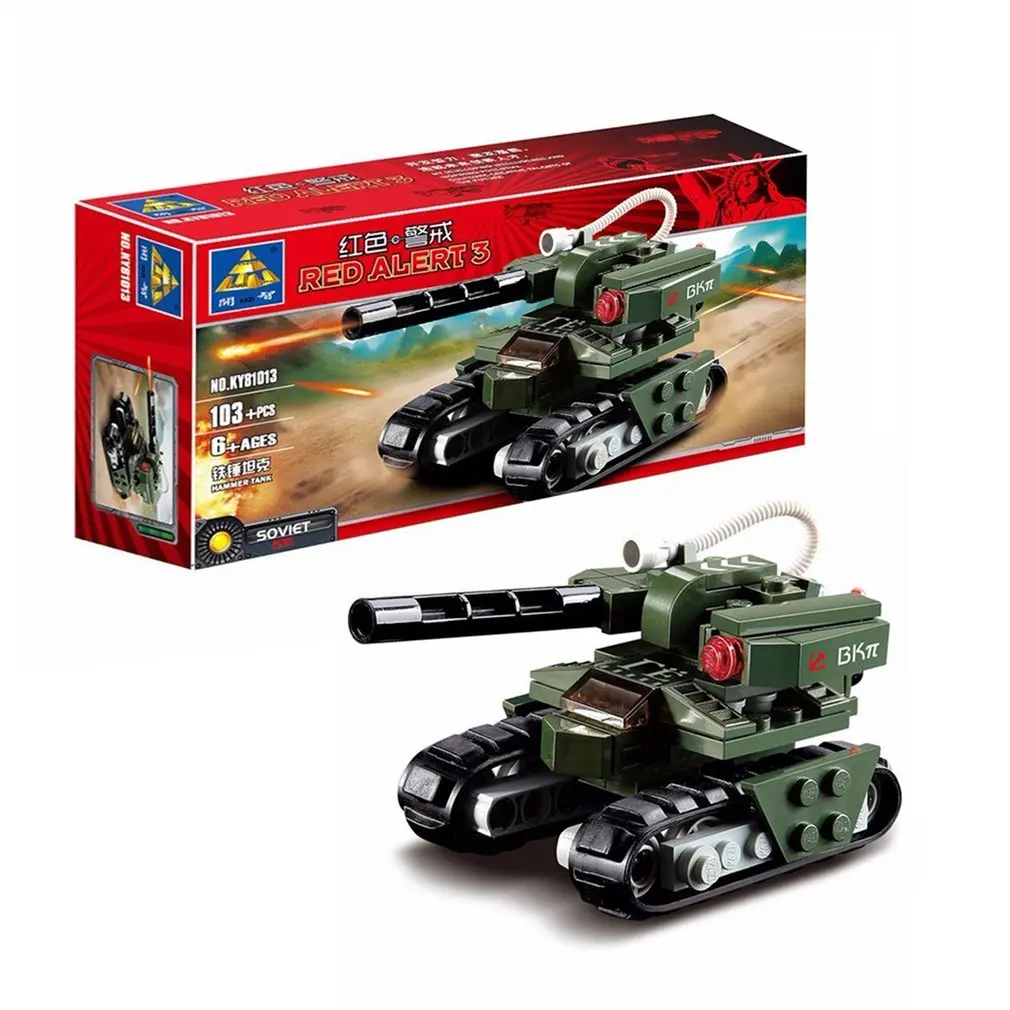 

Строительный блок Red Alert 3 Hammer Tank советский военный Танк совместимый с ведущими кирпичами игрушечный подарок