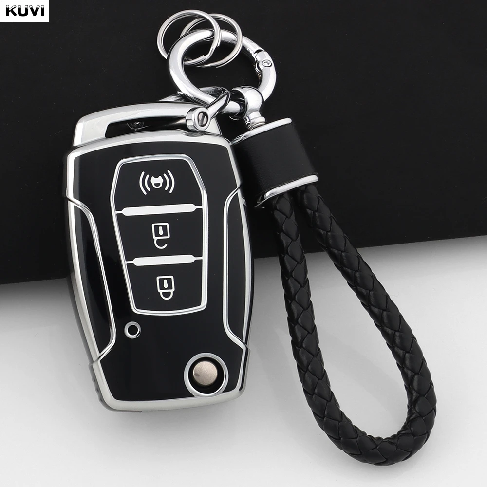 

Автомобильный Откидной Чехол Для Ключей Из ТПУ С Брелком Для SsangYong Kyron 2 Sanka Actyon Korando Tivoli