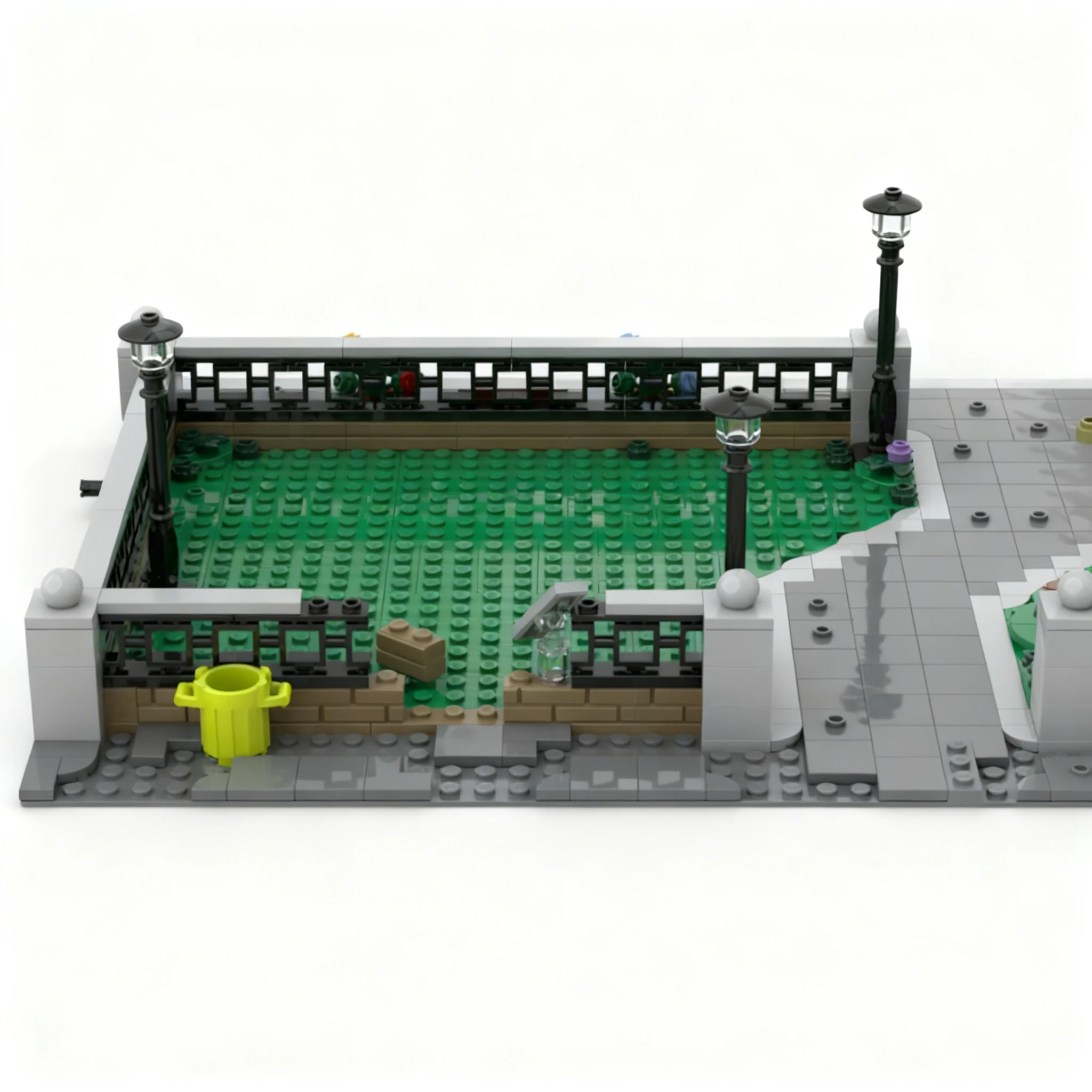 Фото 704 детали MOC, модель Нью-Йоркского Центрального парка, супергерои Марвел, строительные блоки, игрушка для сборки, рождественские подарки, конструктор для самостоятельной сборки. №2