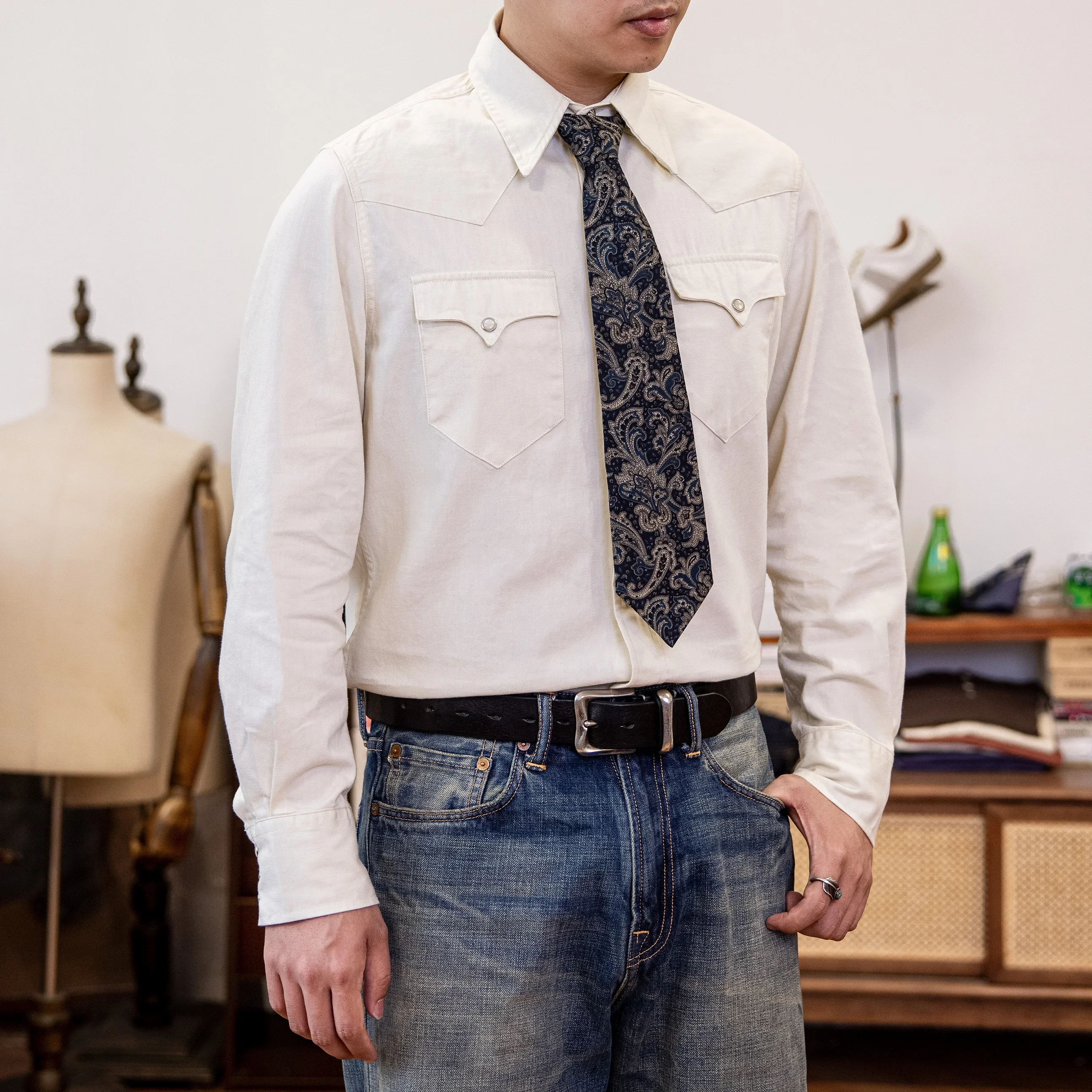 ST-0068W Большой американский размер натуральное качество винтажная свободная