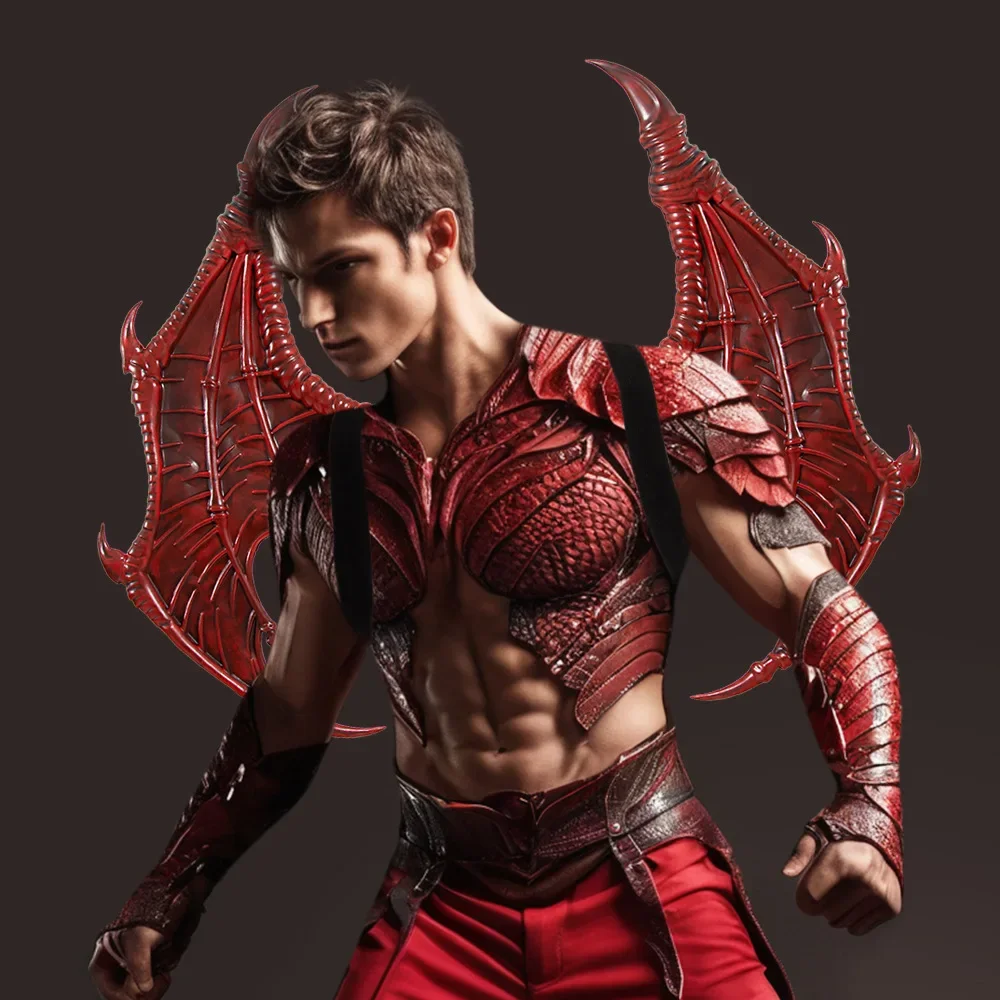 Хэллоуин RP Взрослые Крылья Дракона Креативные Ангела Дьявол Череп Вампиры