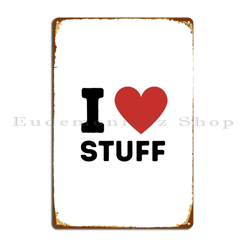 

Я люблю вещи, простой металлический налет в форме сердца, настенная фотография, железная стена, фотопостер