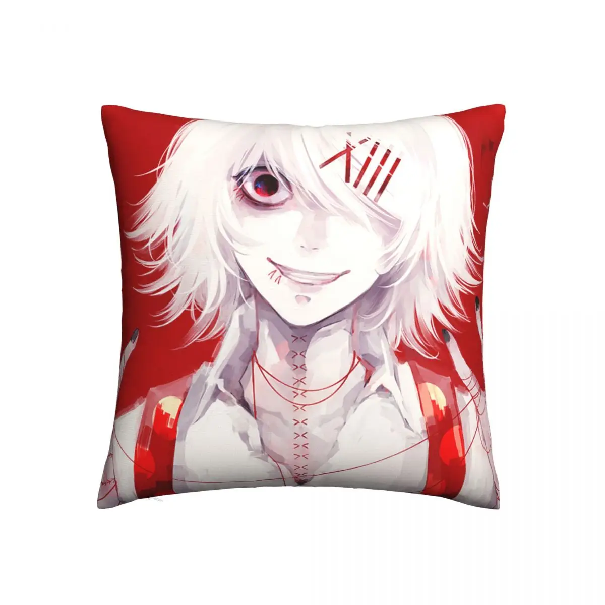 

Tokyo Ghoul Juuzou Suzuya Pillowcase Soft Cushion Cover Gift Anime Manga Throw Pillow Case Cover Home Wholesale 45X45cm