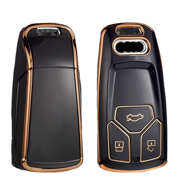 

Fashion TPU Car Remote Key Case Cover Shell For Audi A4 B9 A5 A6 8S 8W Q5 Q7 4M S4 S5 S7 TT TTS TFSI RS Protector Fob Keyless