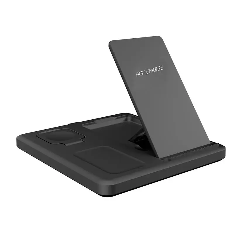 

3 In 1 Charging Station Mobile Phone Watch Earphone Wireless Charger Cell Phone Charging Device Foldable Charging Dock Pad Stand