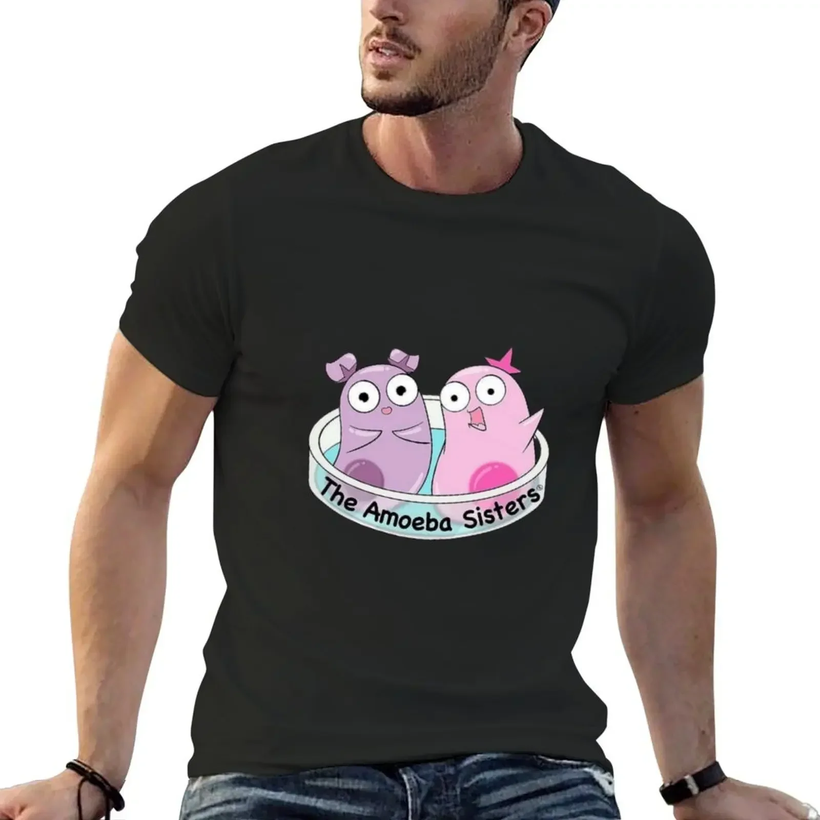 Футболка Amoeba Sisters футболка с рисунком рубашка на заказ мужская одежда