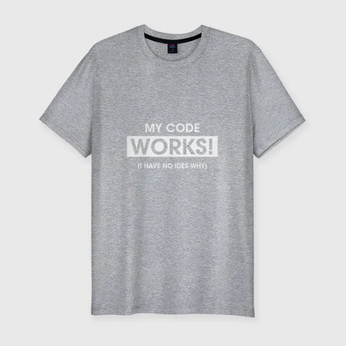 Мужская футболка хлопок Slim My code |