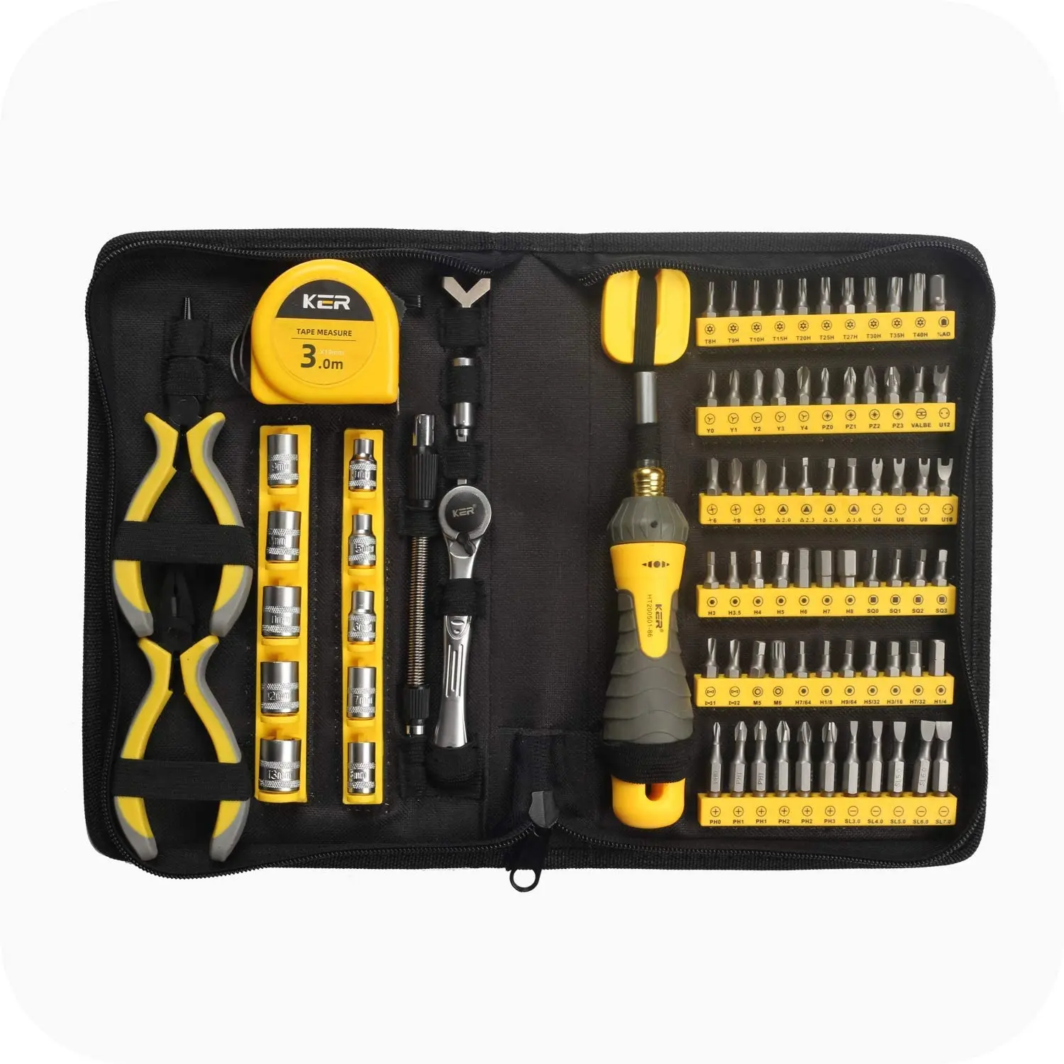 

86 Home Multi Tool Kit Set portable tool set for daily maintenance Wall Plate