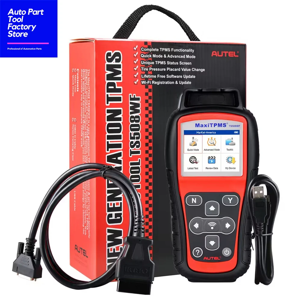 

Autel MaxiTPMS TS508WF WiFi TPMS Diagnostic Tool Program MX-sensors Read/Clear DTCs OBD2 TPMS Relearn Tool Free Update PK TS508