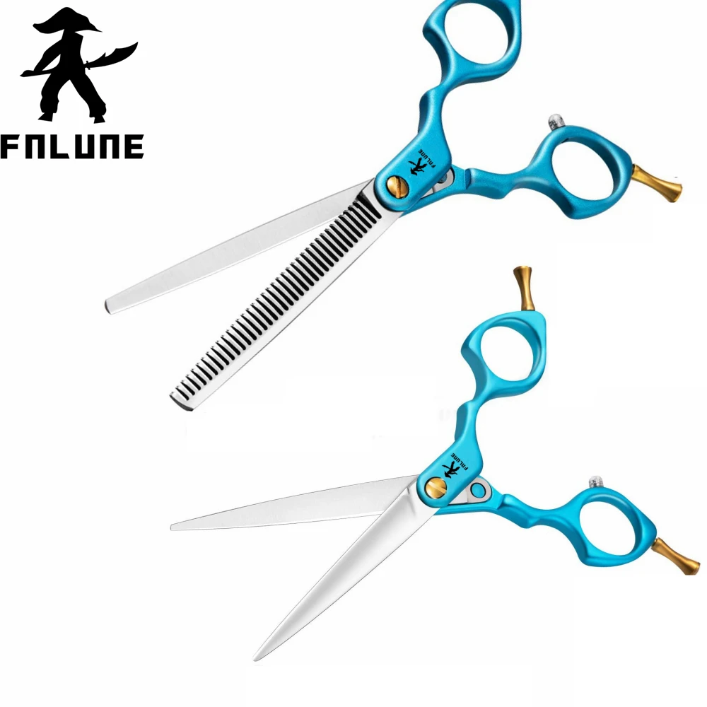 FnLune 6.5 Inch Left Right Hand Professional Hair Salon Scissors Cut Barber Tools Haircut Thinning Shear Hairdressing Scissors
