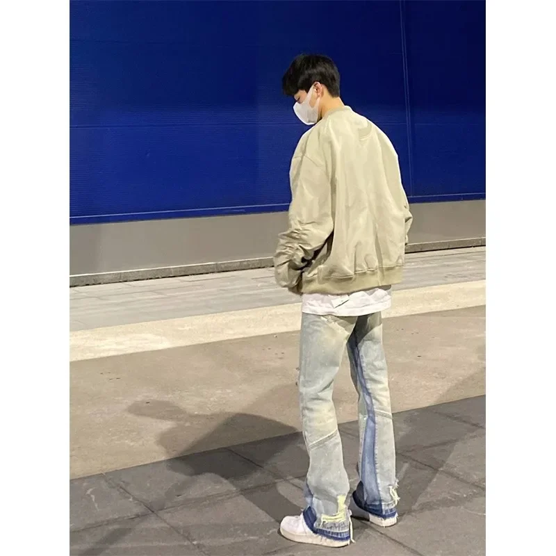 Новая винтажная стильная американская куртка-пилот-истребитель мужская