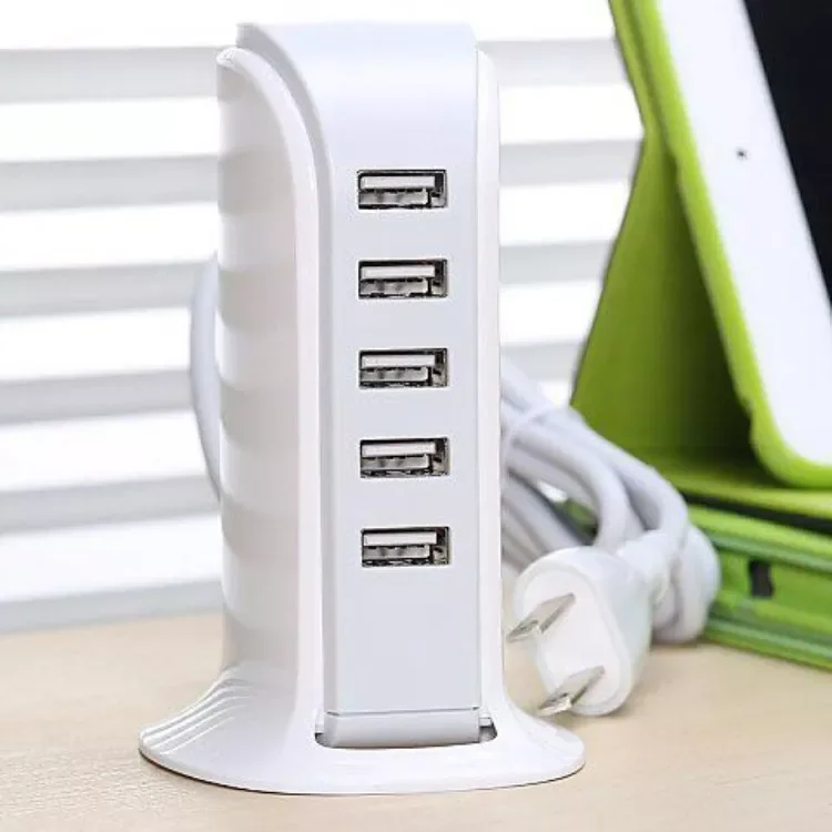 

5 Port USB Charger Hub For Mobile EU UK Plug USB Charging Desktop Station Dock Chargers ipad tablet