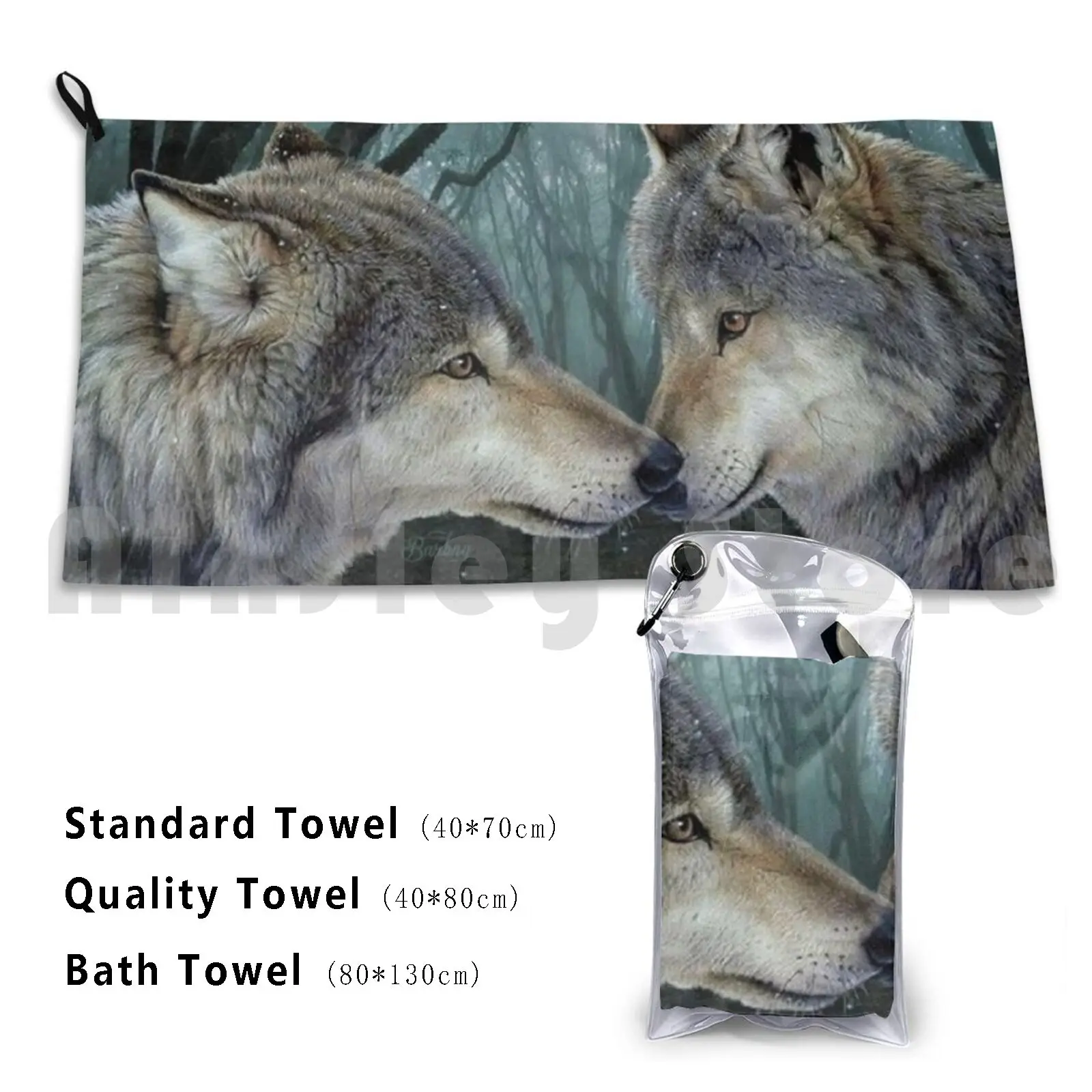 Beach Cushion Wolves Wolf