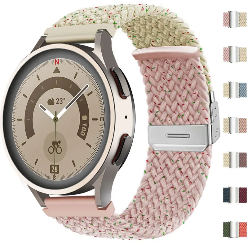 Фото Плетеная петля Solo для Samsung Galaxy Watch 7/FE/4/5/6/44 мм 40 мм 5 Pro 45 мм ремешок/Aactive 2/браслет Gear S3 22 мм 20 мм ремешок для часов №1