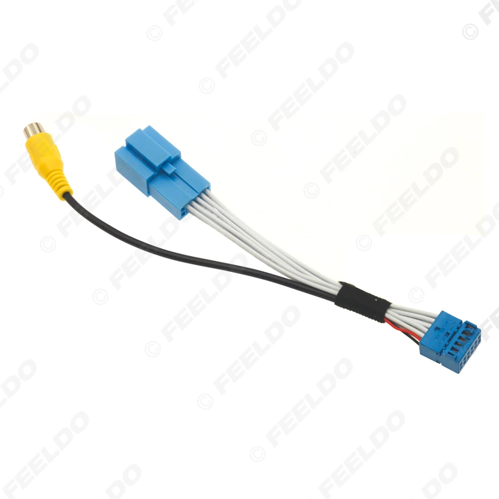 

Задняя камера для парковки автомобиля, 12-контактный преобразователь видеоразъема, кабель RCA для Skoda/Volkswagen MIB 1, адаптер для парковки заднего хода автомобиля