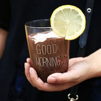 japanese thickened milk cup breakfast cup creative glass cup coffee cup mugs juice cup beer glass drinking glasses kitchenware