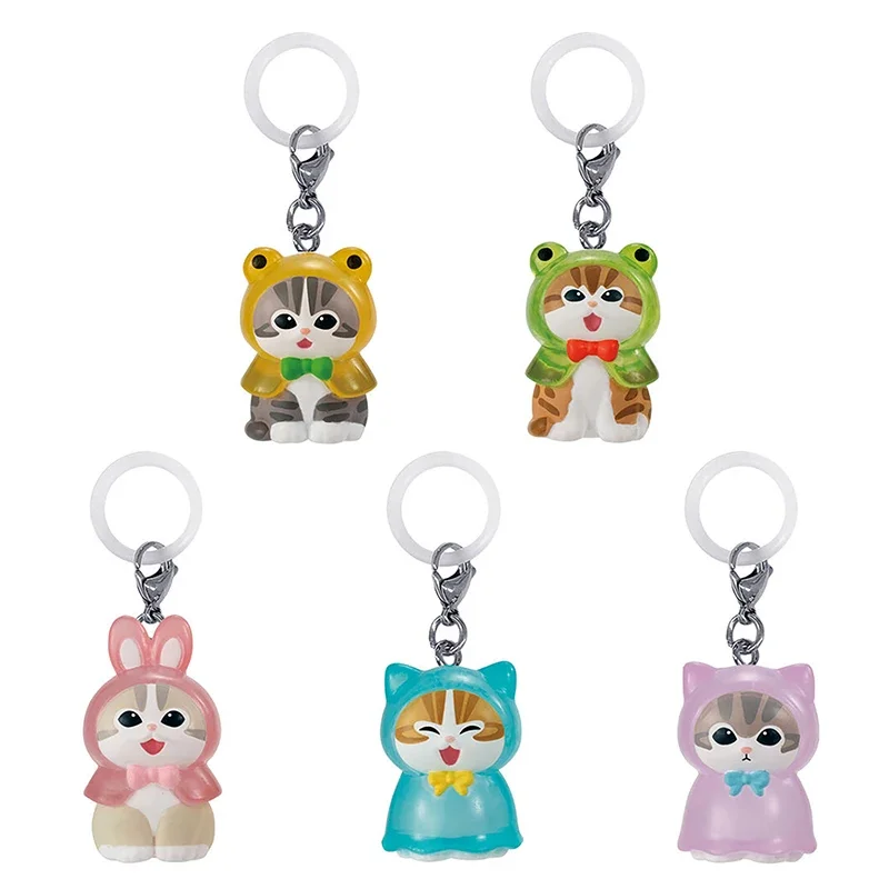 Оригинальный Bandai Gashapon милые аниме-капсульные игрушки плащ с котом фигурка Mofusands