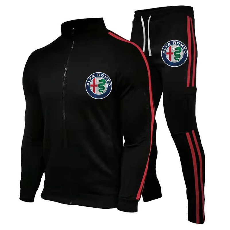 

2022NEW Fashion Men ALFA ROMEO Motors Car Logo Print unisex Sweatshirt Men Hoodie Casual Fleece Hoodies Pants Suit 2pcs